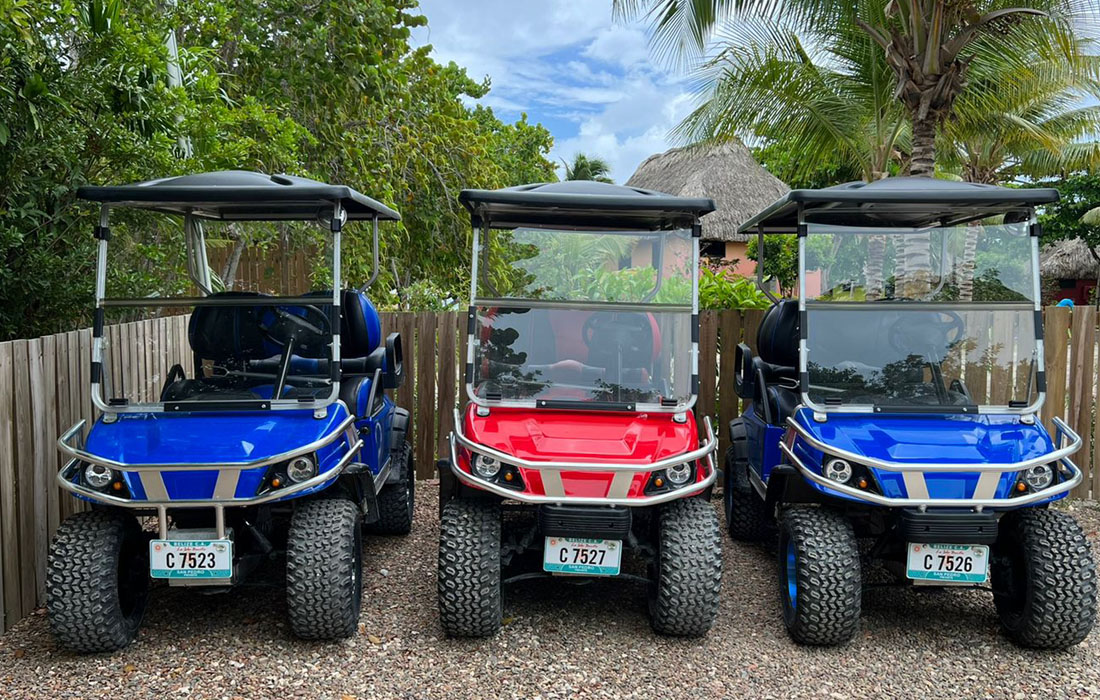 San Pedro Belize golf cart 3